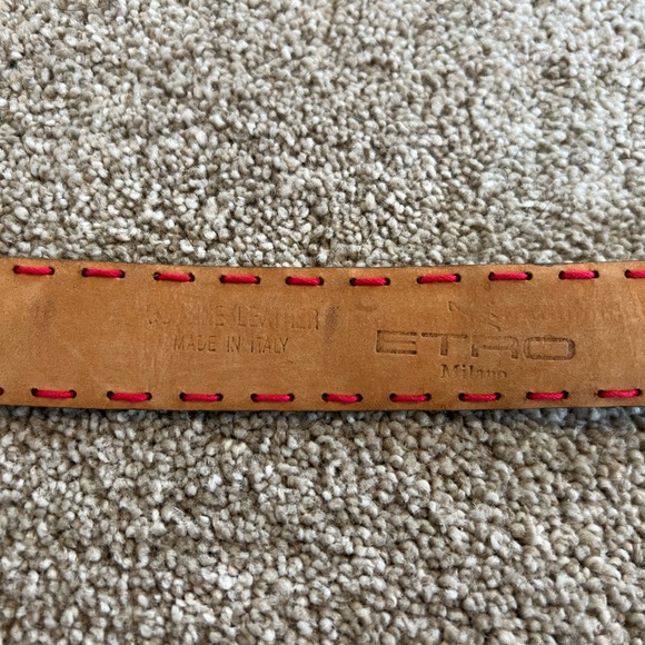 ETRO Milano Leather Belt - Picture 3 of 3